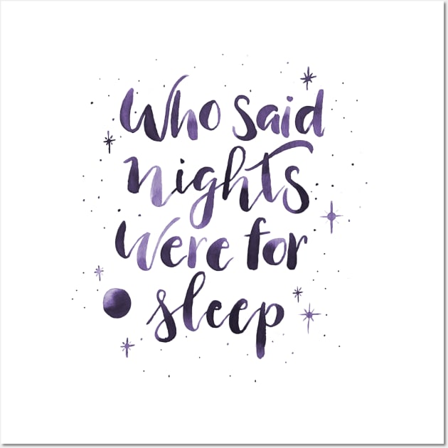 Nighty night Wall Art by lifeidesign